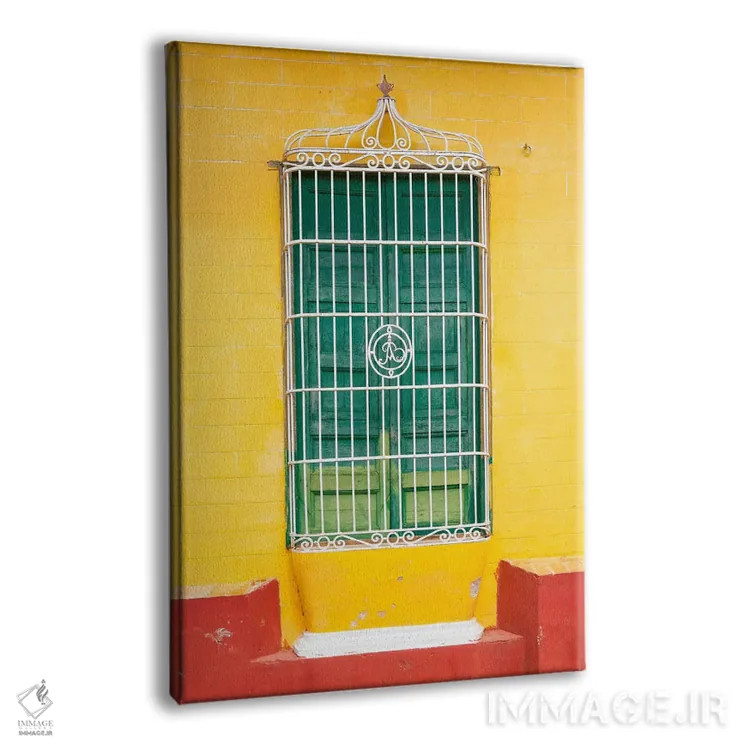 تابلو دکوراتیو "پنجره رنگارنگ کوبایی" اثر فیلیپ هوگونار - نمای پرسپکتیو محصول