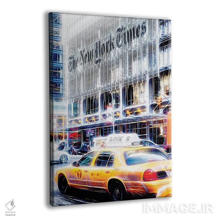 تابلو دکوراتیو "نیویورک تایمز" اثر فیلیپ هوگونار - نمای پرسپکتیو محصول