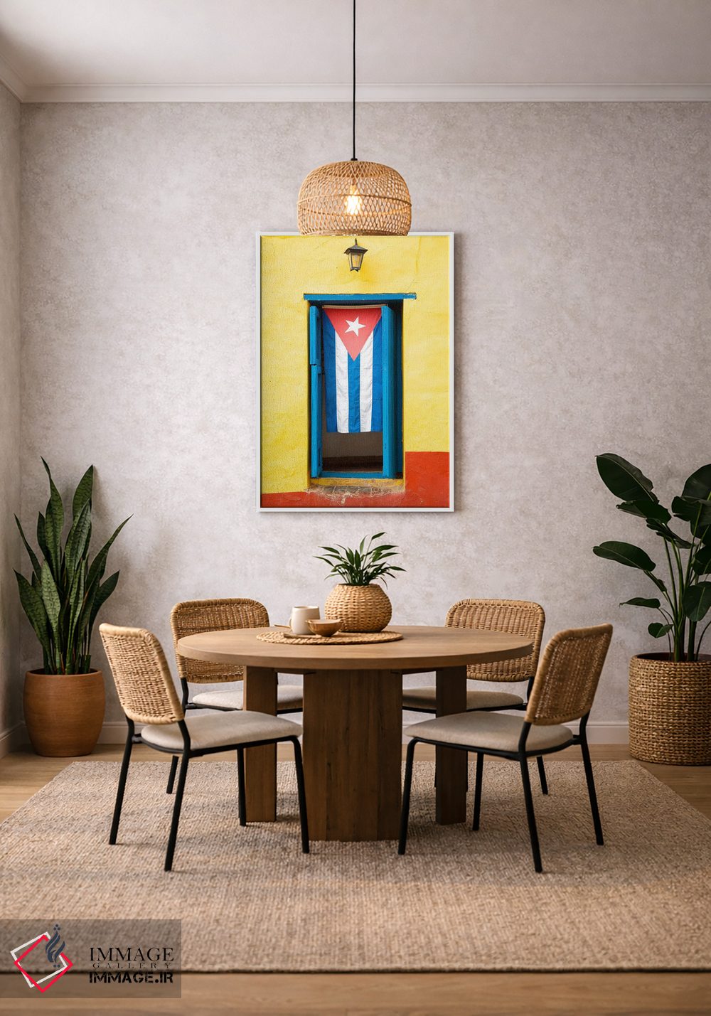 تابلو دکوراتیو "پرچم کوبا" اثر فیلیپ هوگونار - D2W