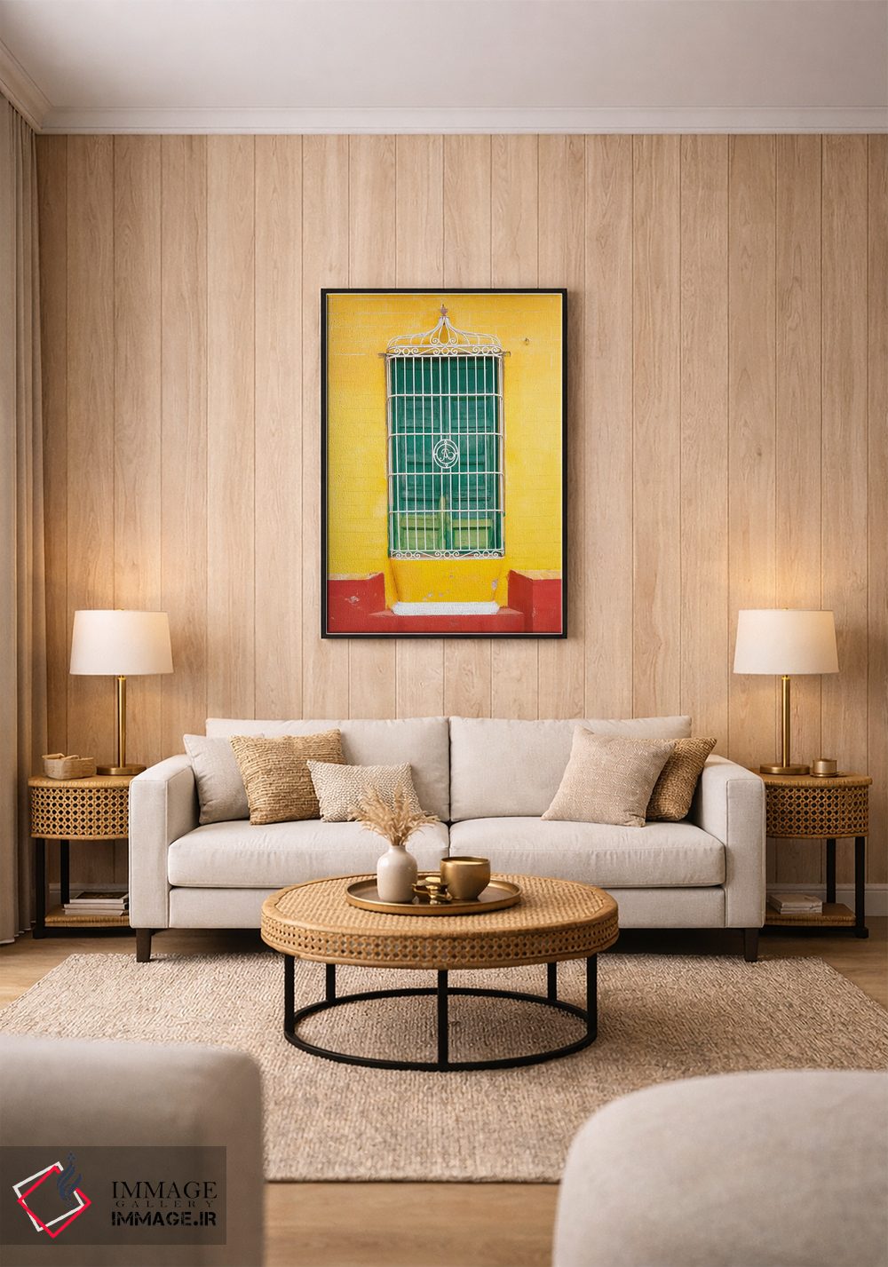 تابلو دکوراتیو "پنجره رنگارنگ کوبایی" اثر فیلیپ هوگونار - D1B