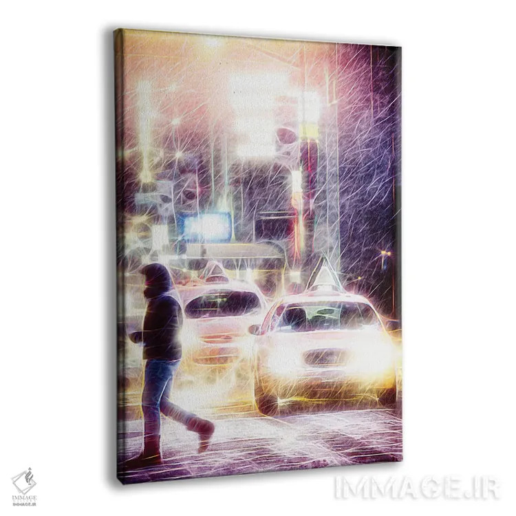 تابلو دکوراتیو "طوفان برفی" اثر فیلیپ هوگونار - نمای پرسپکتیو محصول