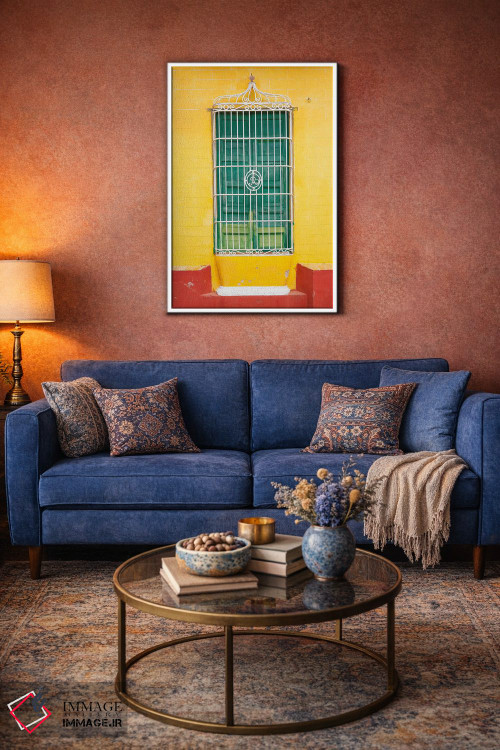 تابلو دکوراتیو "پنجره رنگارنگ کوبایی" اثر فیلیپ هوگونار - D3W