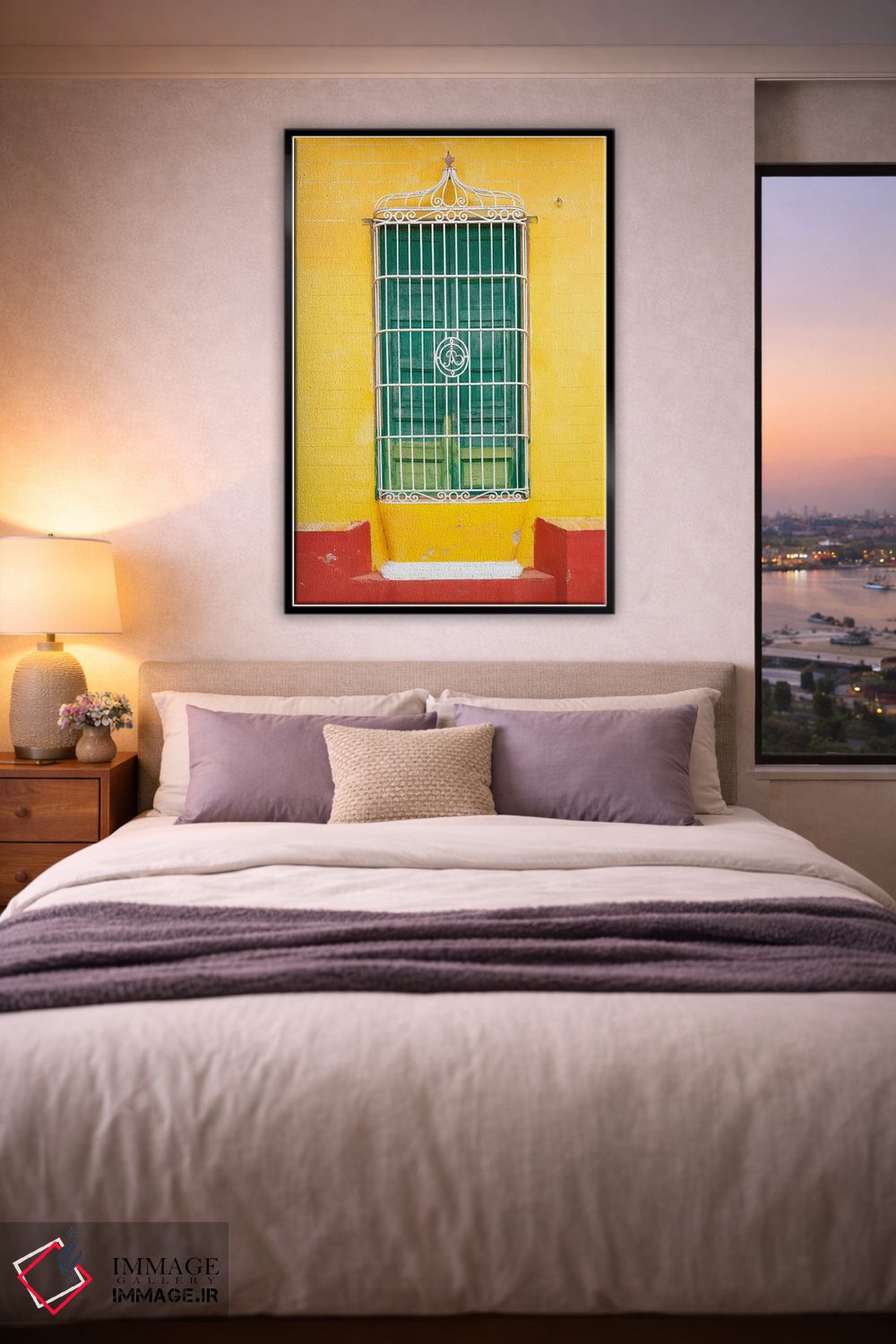 تابلو دکوراتیو "پنجره رنگارنگ کوبایی" اثر فیلیپ هوگونار - D6B