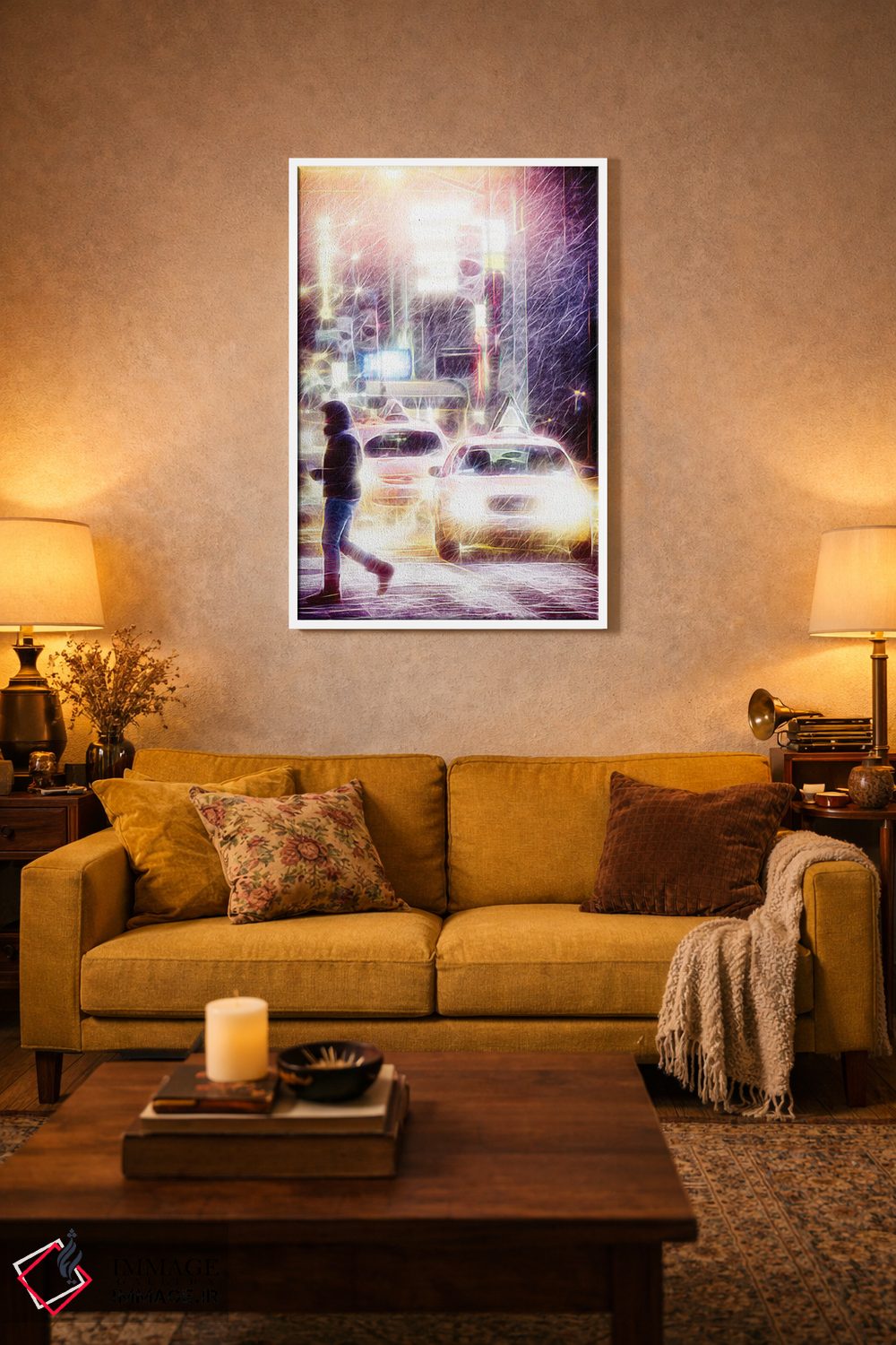 تابلو دکوراتیو "طوفان برفی" اثر فیلیپ هوگونار - D3W