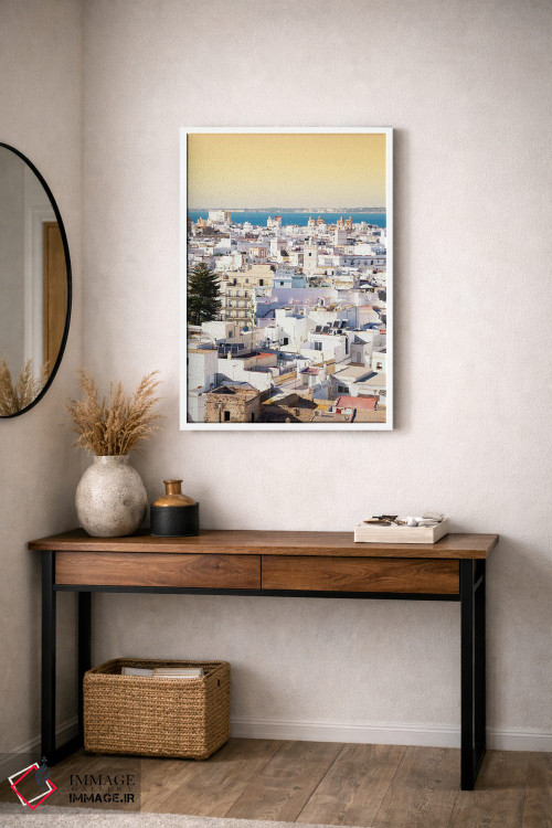 تابلو دکوراتیو "شهر سفید کادیز در غروب" اثر فیلیپ هوگونار - D2W