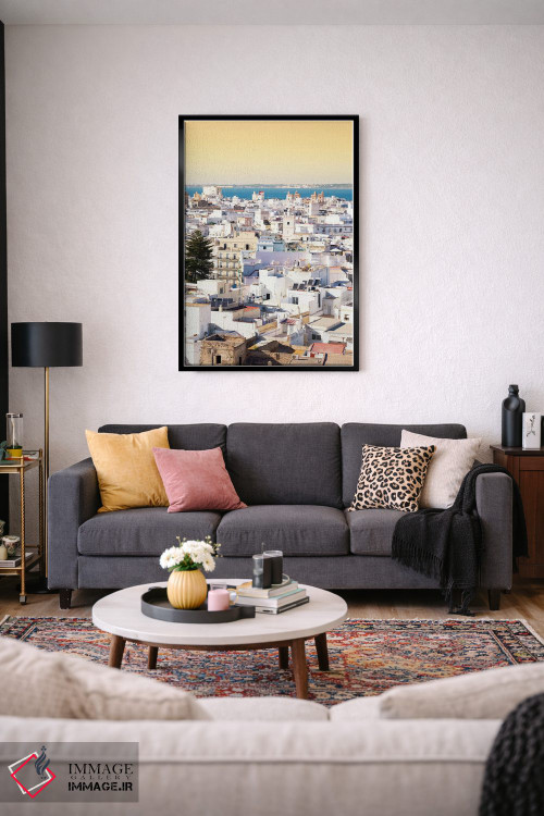 تابلو دکوراتیو "شهر سفید کادیز در غروب" اثر فیلیپ هوگونار - D3B