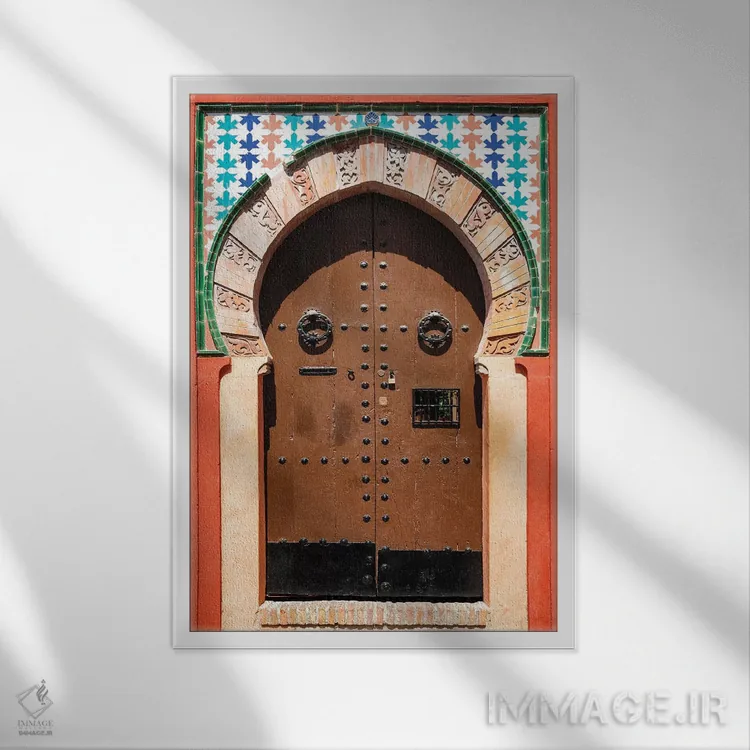 تابلو دکوراتیو "در عربی" اثر فیلیپ هوگونار - نمای قابدار سفید