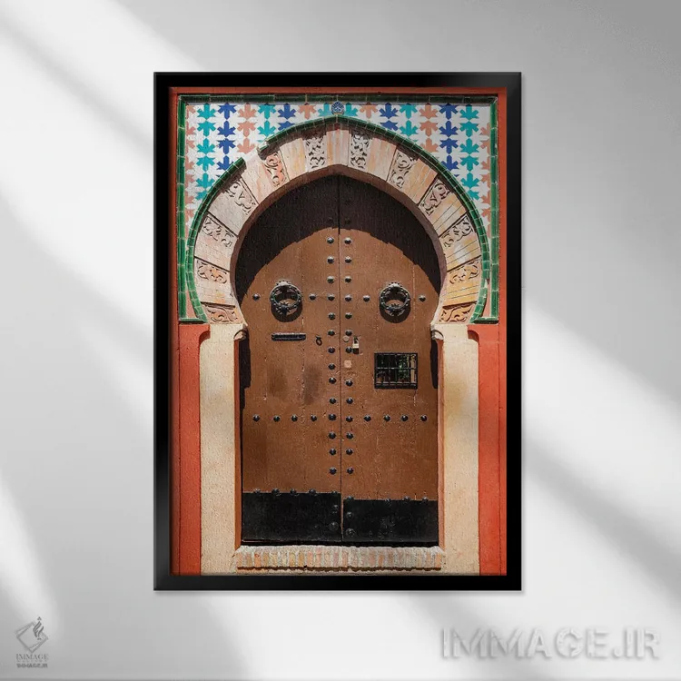 تابلو دکوراتیو "در عربی" اثر فیلیپ هوگونار - نمای قابدار مشکی