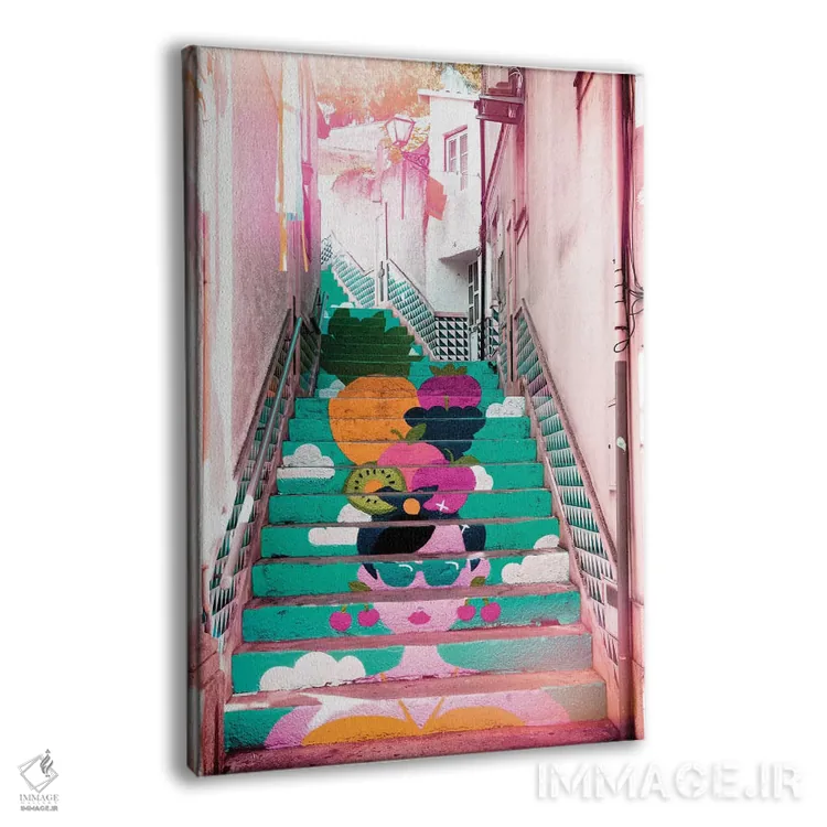 تابلو دکوراتیو "پله برقی گرمسیری II" اثر فیلیپ هوگونار - نمای پرسپکتیو محصول