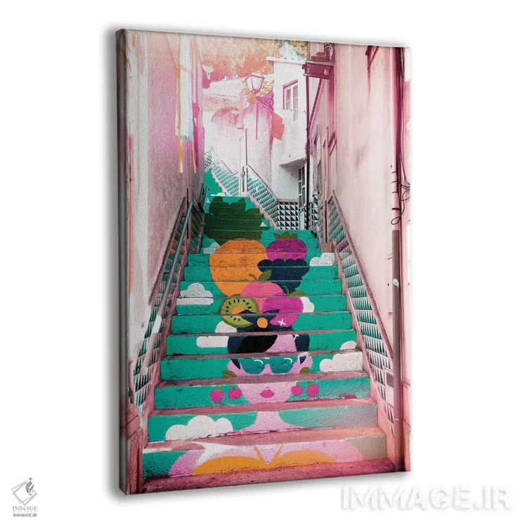 تابلو دکوراتیو "پله برقی گرمسیری II" اثر فیلیپ هوگونار - نمای پرسپکتیو محصول