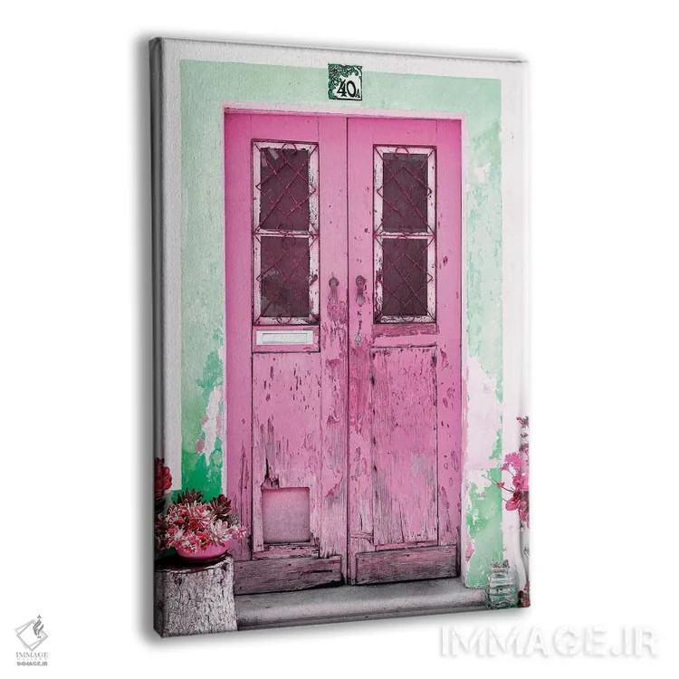 تابلو دکوراتیو "در قدیمی صورتی" اثر فیلیپ هوگونار - نمای پرسپکتیو محصول