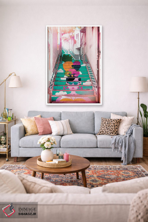 تابلو دکوراتیو "پله برقی گرمسیری II" اثر فیلیپ هوگونار - D1W