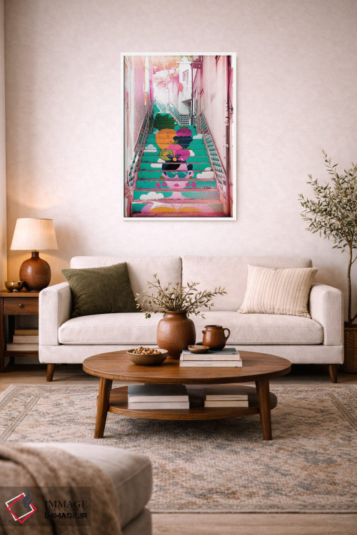 تابلو دکوراتیو "پله برقی گرمسیری II" اثر فیلیپ هوگونار - D2W