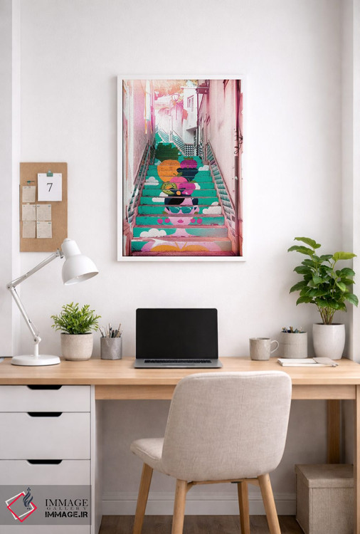 تابلو دکوراتیو "پله برقی گرمسیری II" اثر فیلیپ هوگونار - D3W