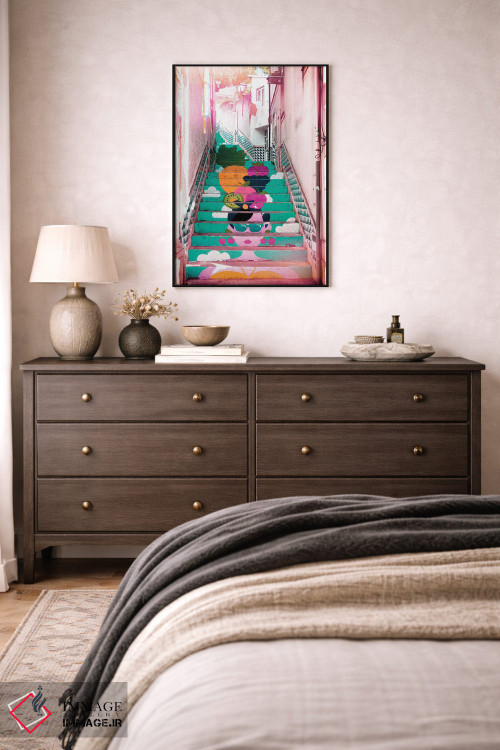تابلو دکوراتیو "پله برقی گرمسیری II" اثر فیلیپ هوگونار - D4B