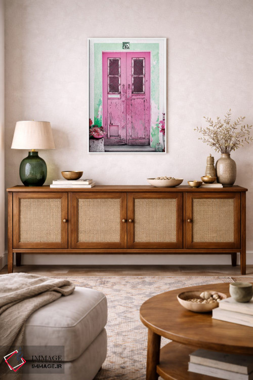 تابلو دکوراتیو "در قدیمی صورتی" اثر فیلیپ هوگونار - D3W