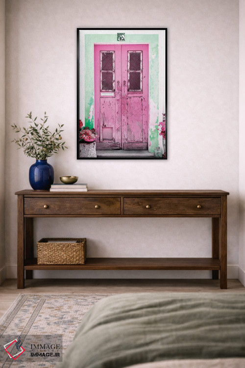 تابلو دکوراتیو "در قدیمی صورتی" اثر فیلیپ هوگونار - D5B