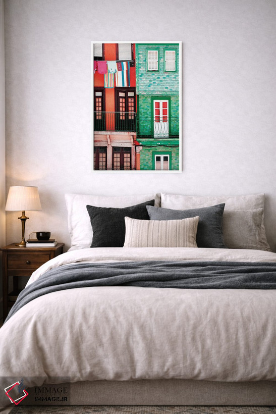 تابلو دکوراتیو "جبهه های رنگارنگ در پورتو" اثر فیلیپ هوگونار - D6W