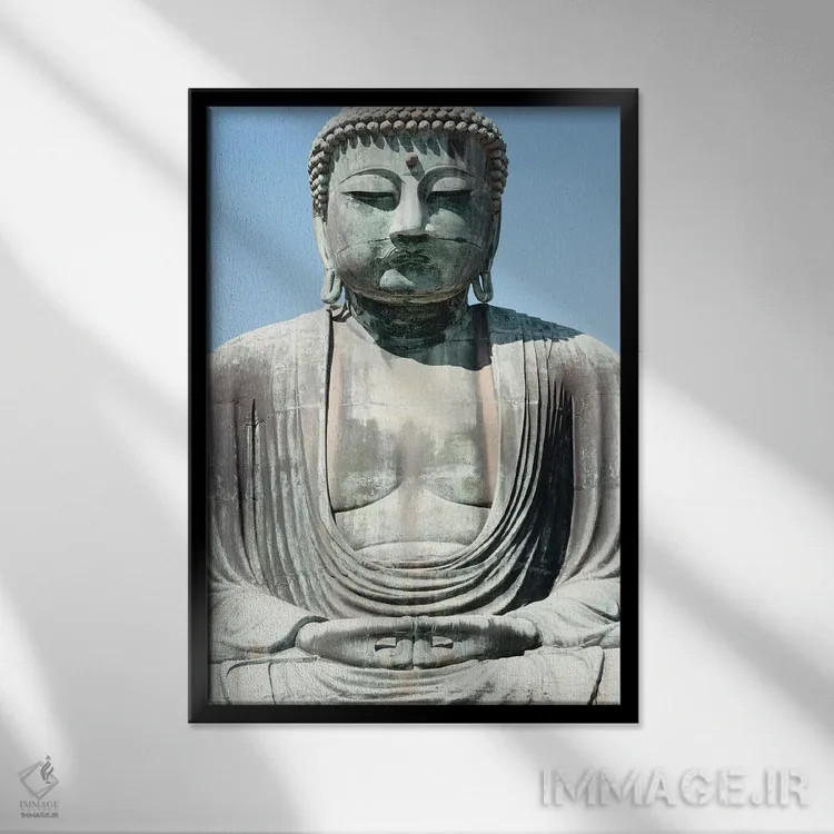 تابلو دکوراتیو بودای بزرگ اثر فیلیپ هوگونار - نمای قابدار مشکی