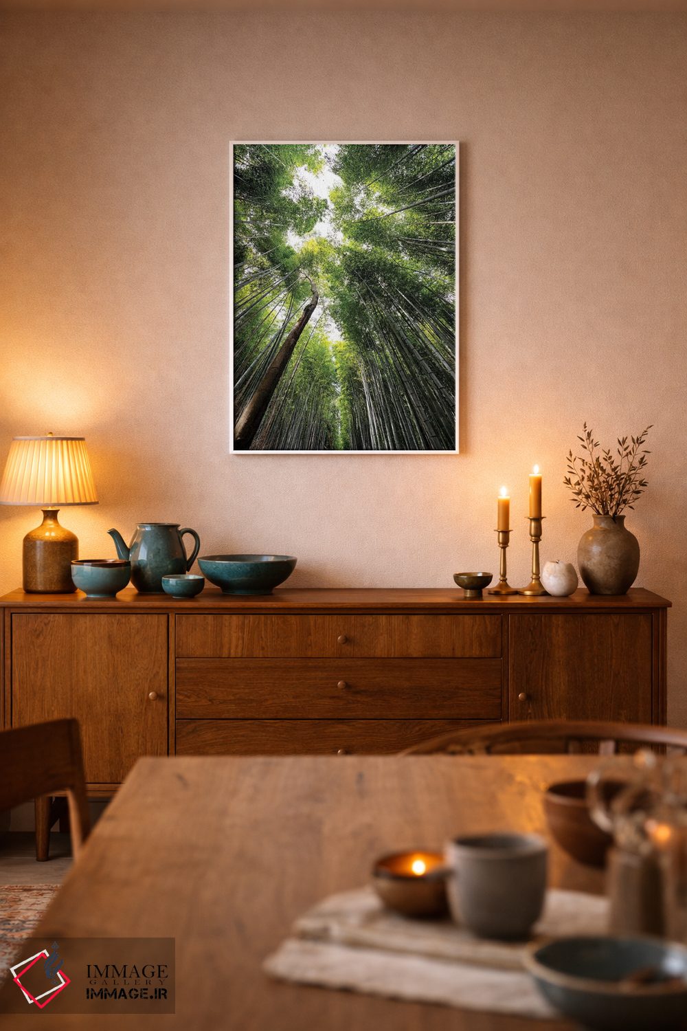 تابلو دکوراتیو "جنگل بامبو آراشیاما IV" اثر فیلیپ هوگونار - D6W