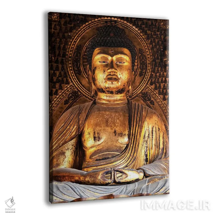 تابلو دکوراتیو "معبد بودای طلایی" اثر فیلیپ هوگونار - نمای پرسپکتیو محصول