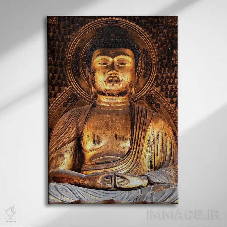 تابلو دکوراتیو "معبد بودای طلایی" اثر فیلیپ هوگونار - نمای روبهرو روی دیوار