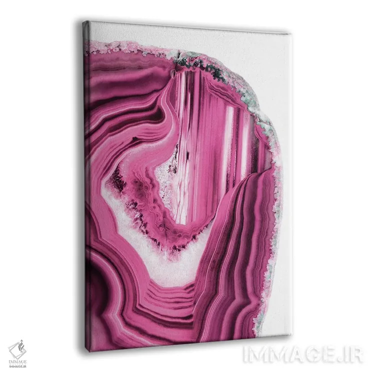 تابلو مدرن آکات صورتی اثر فیلیپ هوگونار - نمای پرسپکتیو محصول