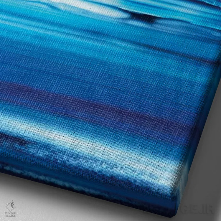 تابلو مدرن نمای نزدیک از آکات آبی اثر فیلیپ هوگونار - نمای نزدیک بافت بوم