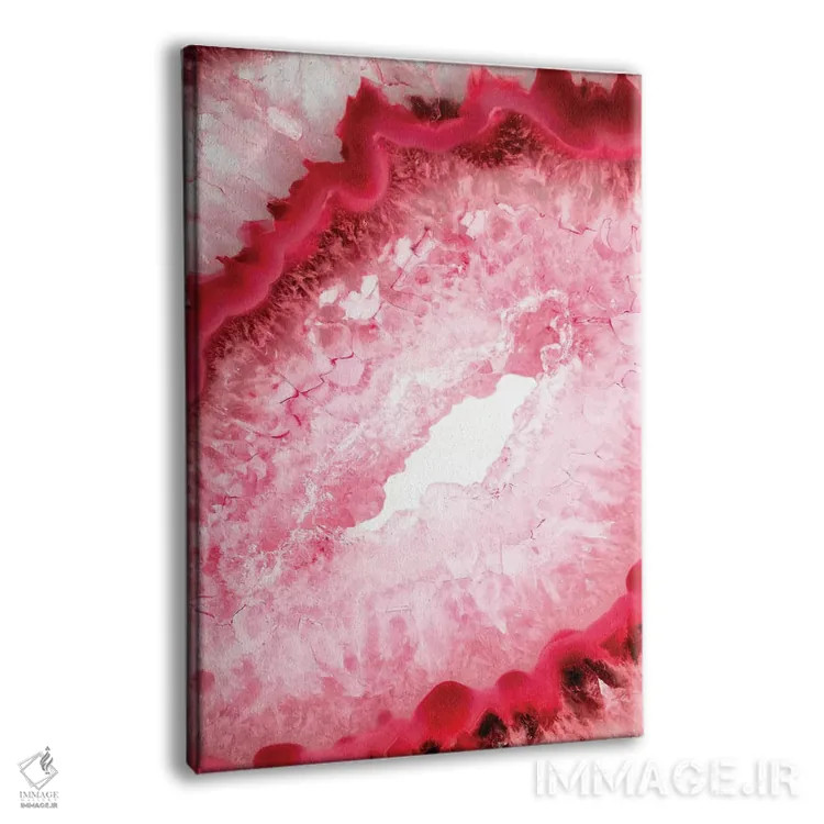 تابلو مدرن قلب آکات قرمز اثر فیلیپ هوگونار - نمای پرسپکتیو محصول