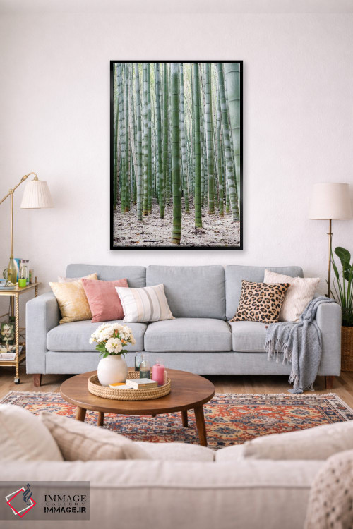 تابلو مینیمال "بامبوهای بی پایان II" اثر فیلیپ هوگونار - D1B