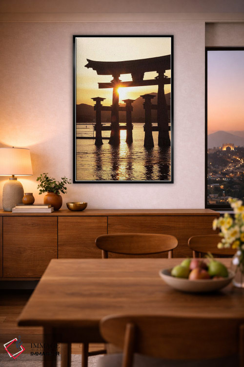 تابلو دکوراتیو "غروب دروازه توری میاجیما" اثر فیلیپ هوگونار - D2B