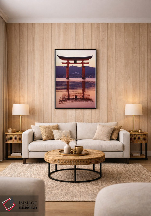 تابلو دکوراتیو "غروب دروازه توری در میاجیما II" اثر فیلیپ هوگونار - D1B