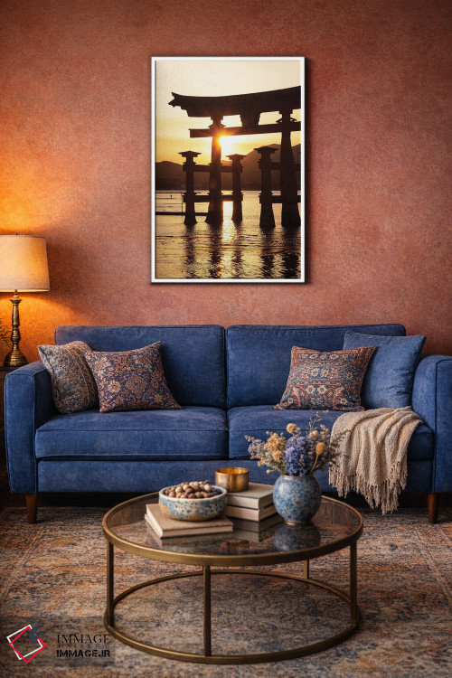تابلو دکوراتیو "غروب دروازه توری میاجیما" اثر فیلیپ هوگونار - D3W