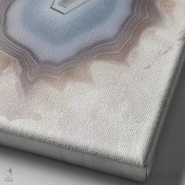 تابلو مدرن قطره آکات اثر فیلیپ هوگونار - نمای نزدیک بافت بوم