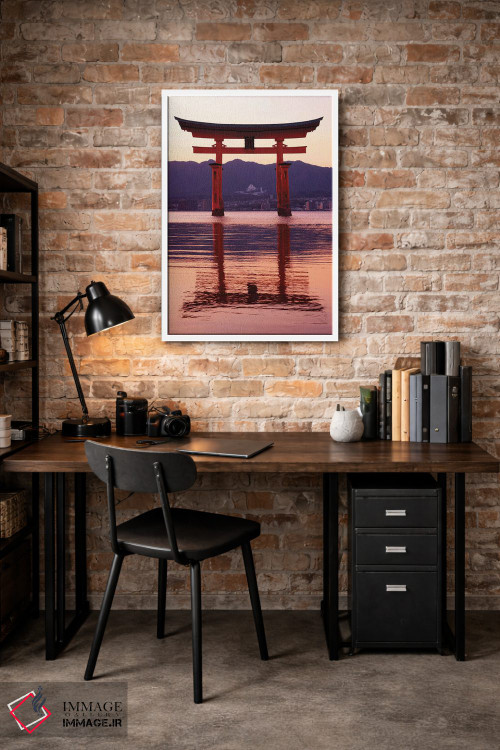 تابلو دکوراتیو "غروب دروازه توری در میاجیما II" اثر فیلیپ هوگونار - D3W