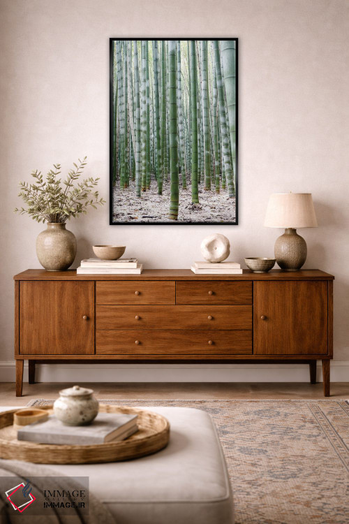 تابلو مینیمال "بامبوهای بی پایان II" اثر فیلیپ هوگونار - D3B