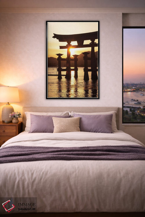 تابلو دکوراتیو "غروب دروازه توری میاجیما" اثر فیلیپ هوگونار - D4B