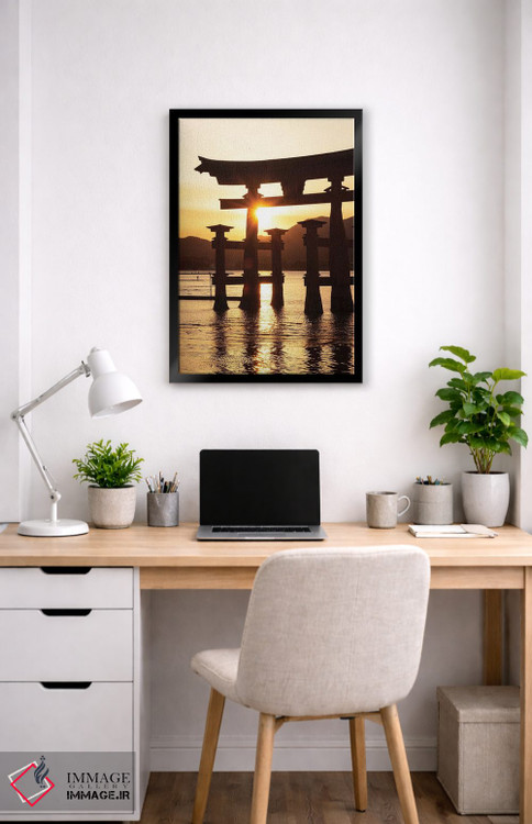 تابلو دکوراتیو "غروب دروازه توری میاجیما" اثر فیلیپ هوگونار - D5B