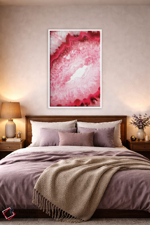 تابلو مدرن قلب آکات قرمز اثر فیلیپ هوگونار - D3W