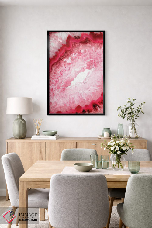 تابلو مدرن قلب آکات قرمز اثر فیلیپ هوگونار - D6B