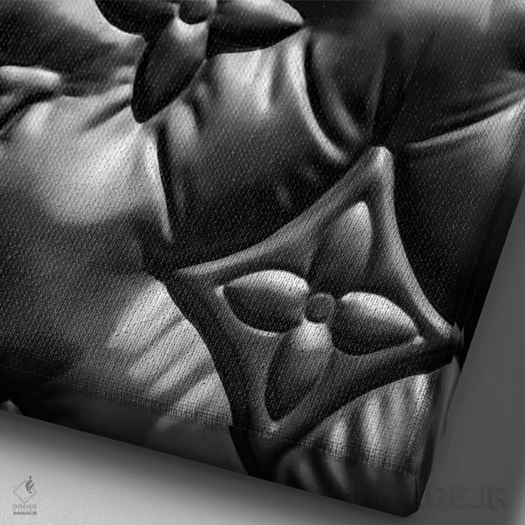 تابلو دکوراتیو سری سیاه کالیفرنیا اثر فیلیپ هوگونار - نمای نزدیک بافت بوم