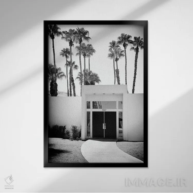 تابلو دکوراتیو سری سیاه کالیفرنیا اثر فیلیپ هوگونار - نمای قابدار مشکی
