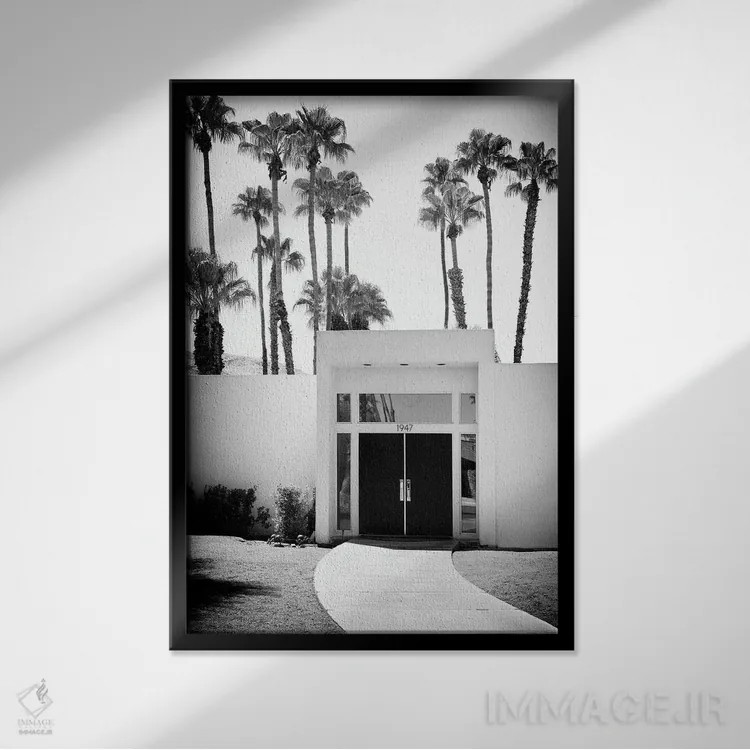 تابلو دکوراتیو سری سیاه کالیفرنیا اثر فیلیپ هوگونار - نمای قابدار مشکی