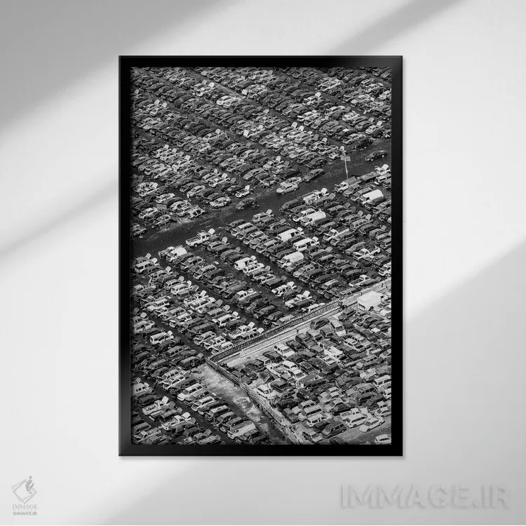 تابلو دکوراتیو سری سیاه کالیفرنیا اثر فیلیپ هوگونار - نمای قابدار مشکی