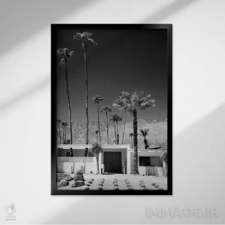تابلو دکوراتیو سری سیاه کالیفرنیا اثر فیلیپ هوگونار - نمای قابدار مشکی