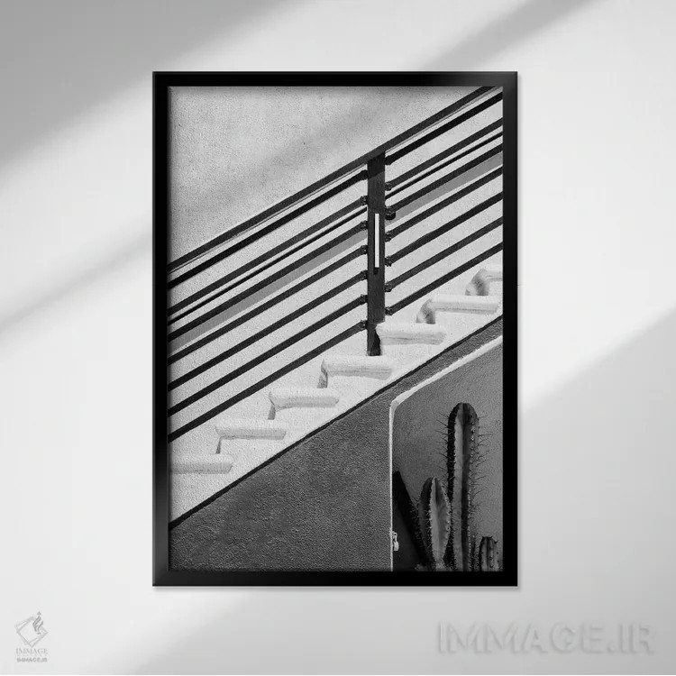 تابلو دکوراتیو سری سیاه کالیفرنیا اثر فیلیپ هوگونار - نمای قابدار مشکی