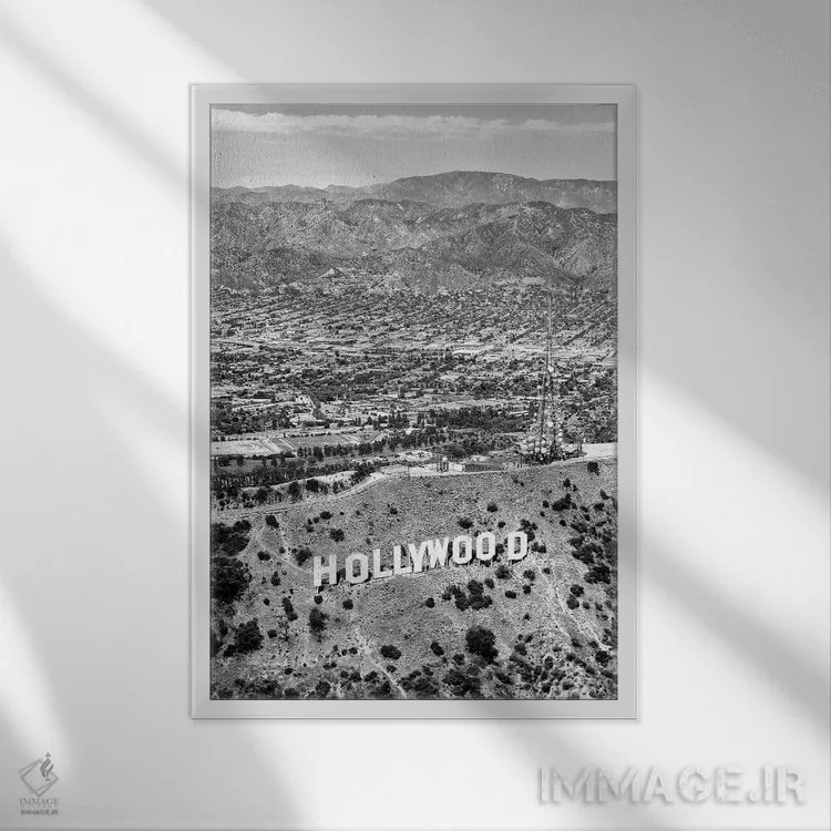 تابلو دکوراتیو "سری سیاه کالیفرنیا" اثر فیلیپ هوگونار - نمای قابدار سفید