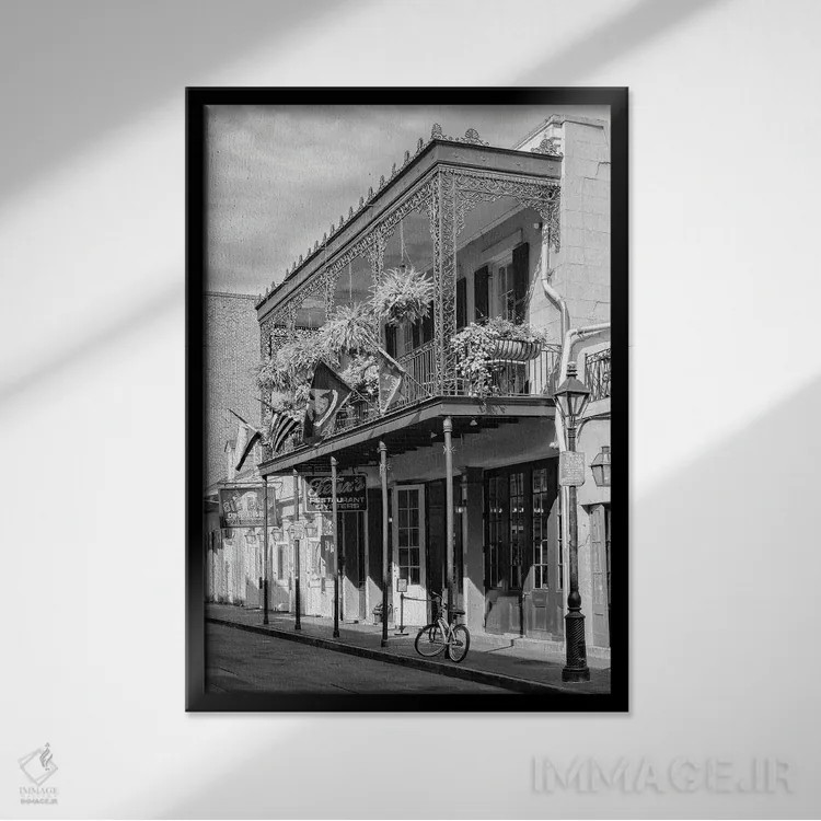تابلو دکوراتیو "مجموعه سیاه نیواورلئان" اثر فیلیپ هوگونار - نمای قابدار مشکی
