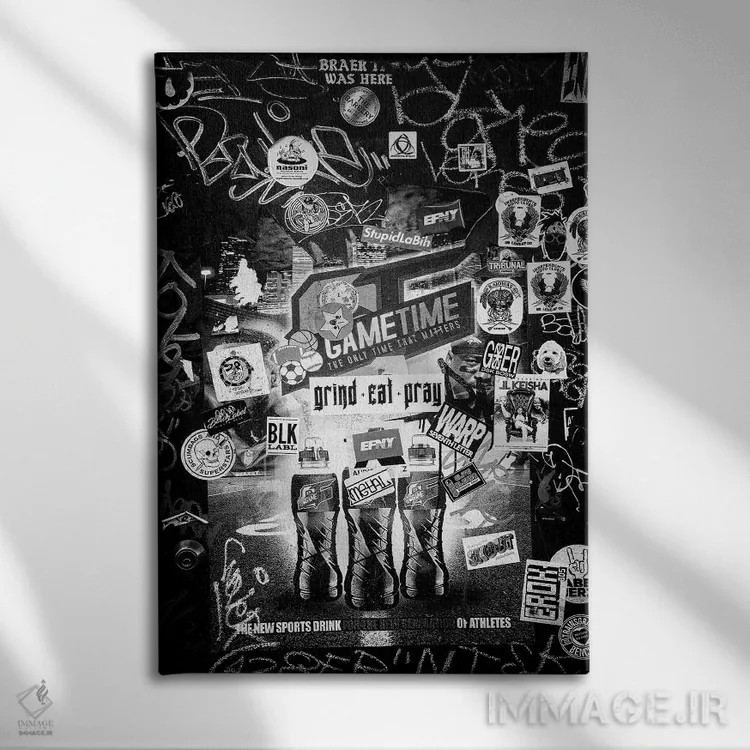تابلو دکوراتیو سری سیاه نیواورلئان اثر فیلیپ هوگونار - نمای روبهرو روی دیوار