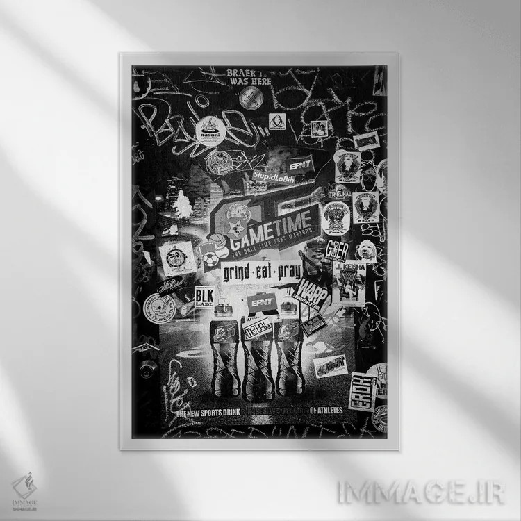 تابلو دکوراتیو سری سیاه نیواورلئان اثر فیلیپ هوگونار - نمای قابدار سفید